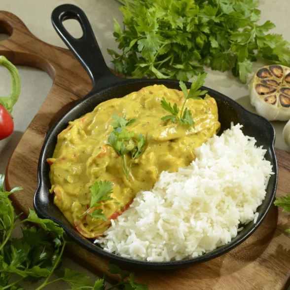 PUI CURRY CU OREZ BASMATI 400 g